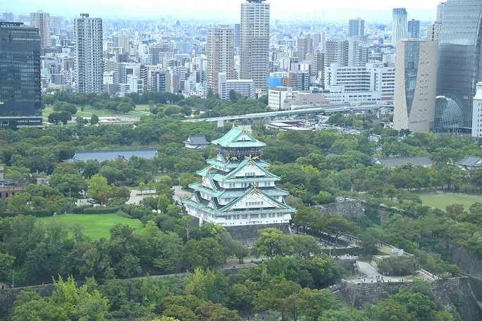 オフィスから見える大阪城